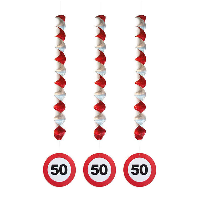 Hängedeko Verkehrsschild #50 | 3Stk.