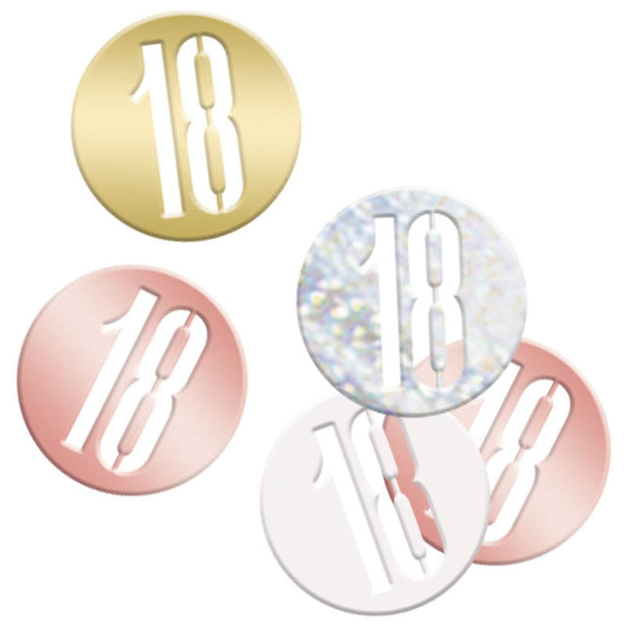 Konfetti Metall Happy Birthday Glitz 14g Rosegold #18