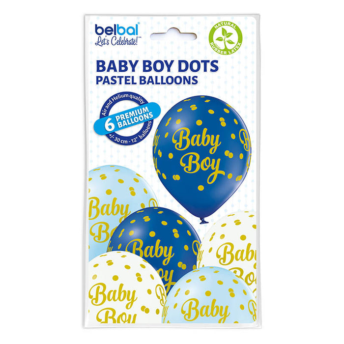 Luftballon Ø30cm "Baby Boy"| 6 Stk.