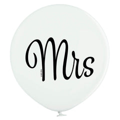 U175 Luftballon Ø 60cm/1Stk. |Weiß Mrs.