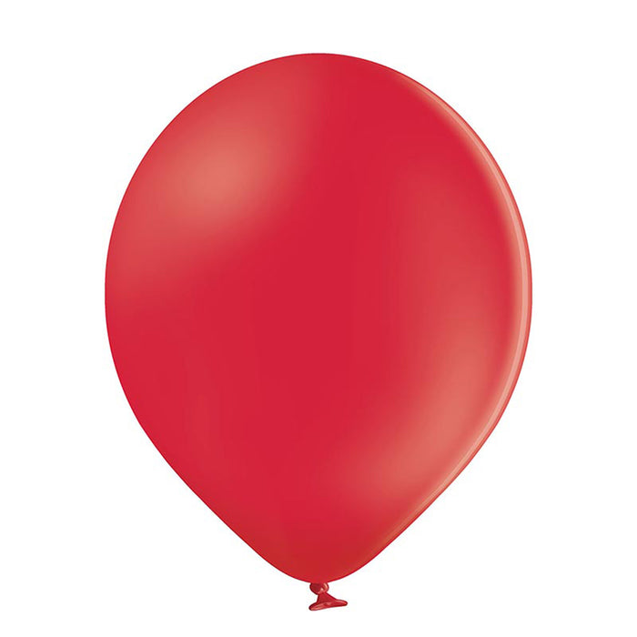 25 Stk. Luftballon Unifarben Ø 12cm | Rot