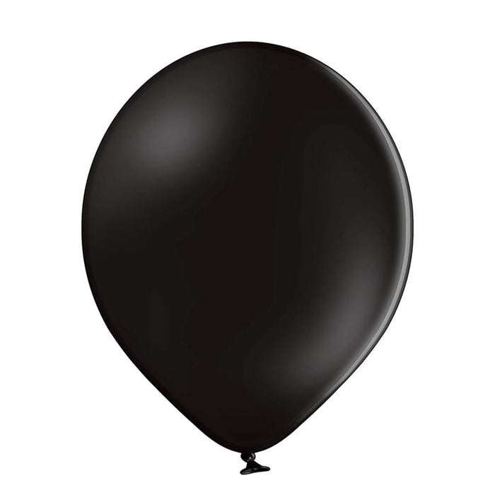 25 Stk. Luftballon Unifarben Ø 12cm | Schwarz
