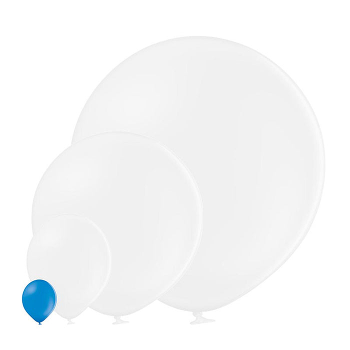 25 Stk. Luftballon Unifarben Ø 12cm | Mittelblau #012