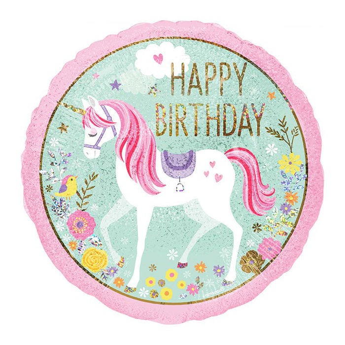 ABC18 Happy Birthday Einhorn Holo S55