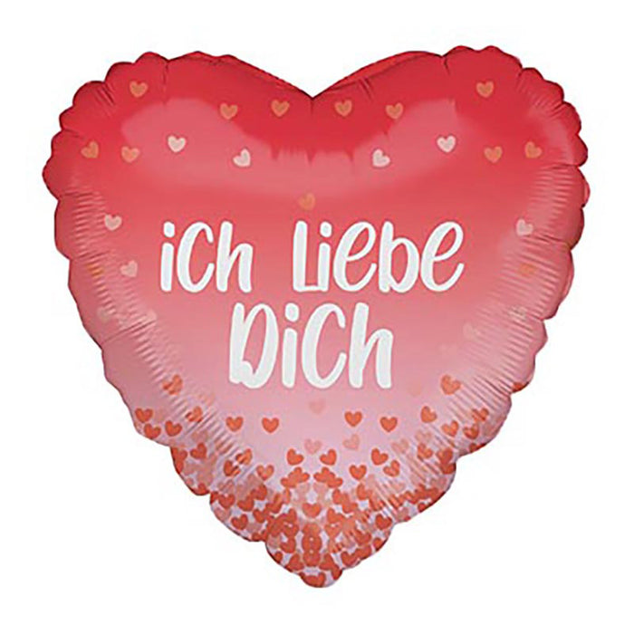 ABC18 Herz Folienballon "Ich Liebe Dich " | Ø 46 cm