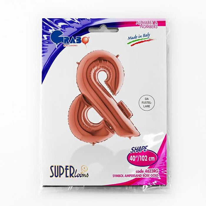 Riesenbuchstabe Folienballon 40"/102cm | Rosegold &