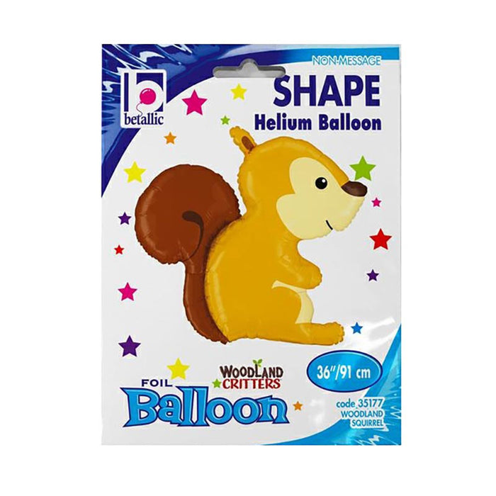 Shape Folienballon "Woodland Eichhörnchen" | 91 cm