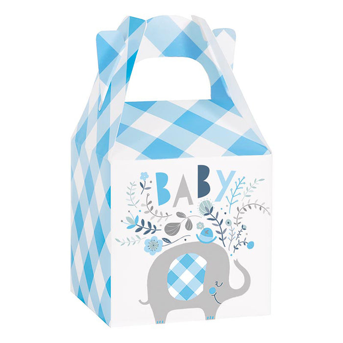 Geschenkbox Elefant Floral Blau 8Stk.