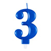 Kerzenzahl Blau #3