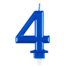 Kerzenzahl Blau #4