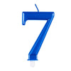 Kerzenzahl Blau #7
