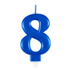Kerzenzahl Blau #8