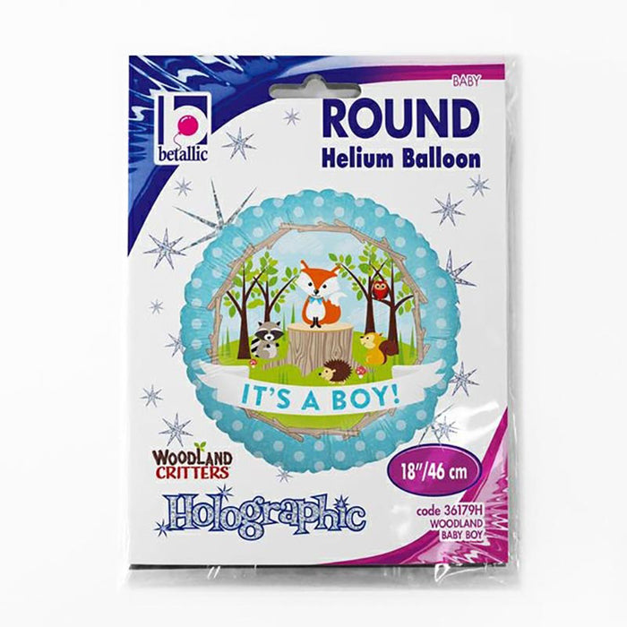 ABC18 Folienballon "It's a Boy Woodland" | Ø 46 cm