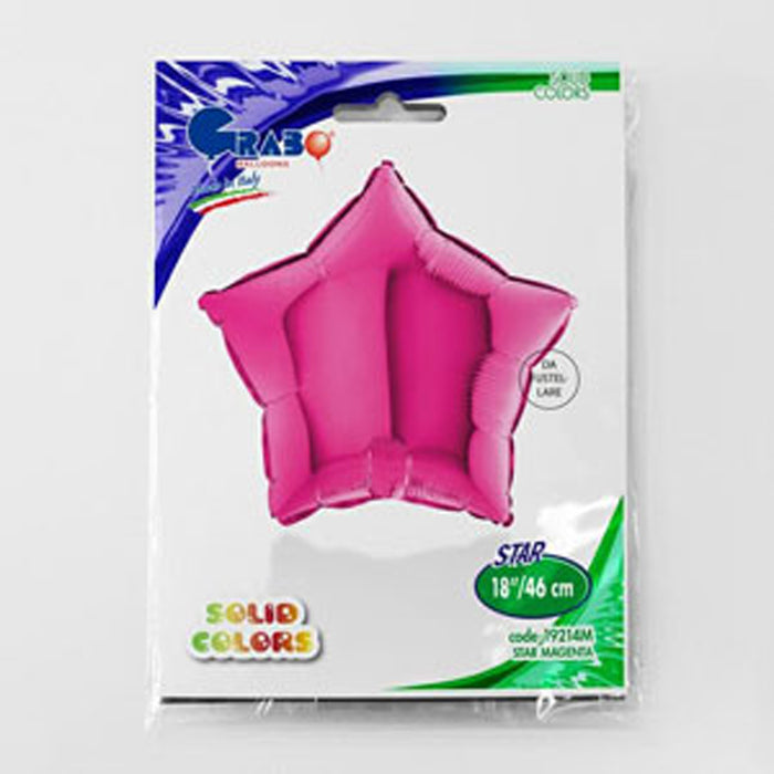 ABC18 Uni Stern 46 cm Magenta / Pink