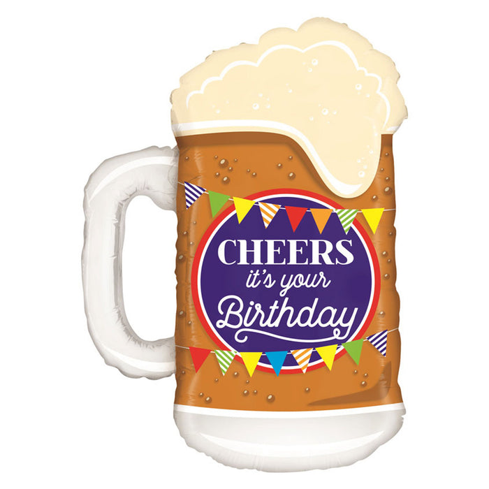 Shape Folienballon "Cheers Bierkrug" | 86 cm