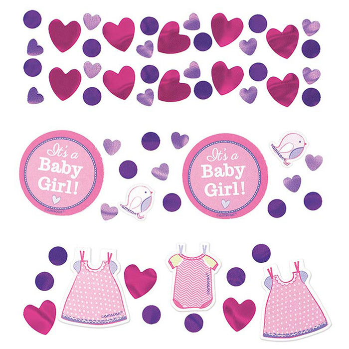 Konfetti Metall 34g Baby Girl Pink