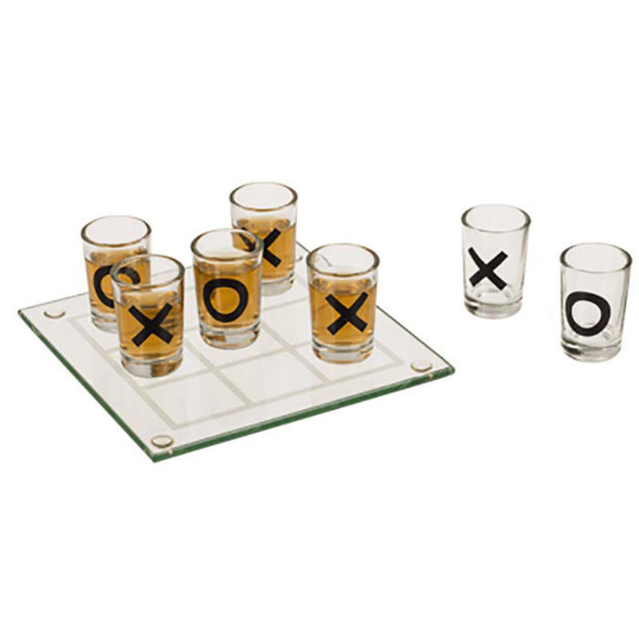 Trinkspiel TicTacToe, 9 Gläser im Geschenkk.