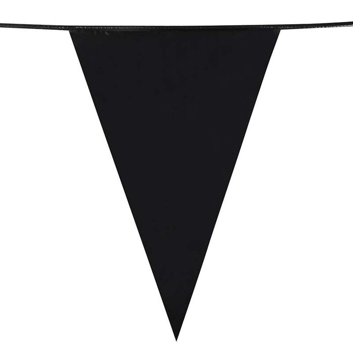 Wimpelkette PE 20x30cm L: 10m | Schwarz