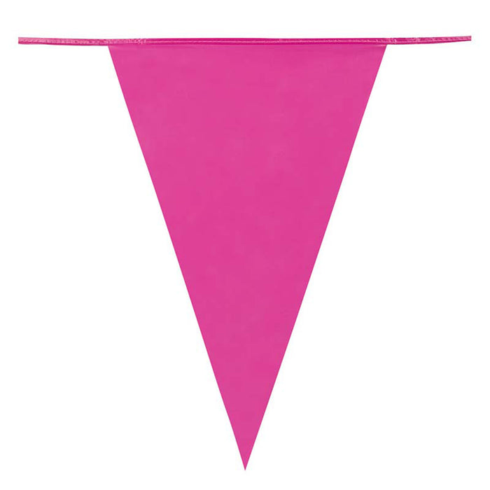 Wimpelkette PE 20x30cm L: 10m | Pink