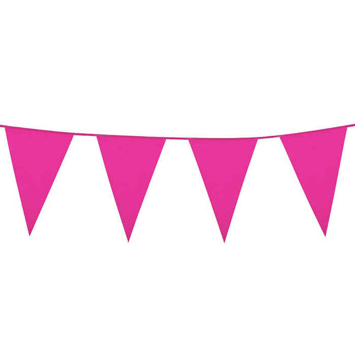 Wimpelkette PE 20x30cm L: 10m | Pink