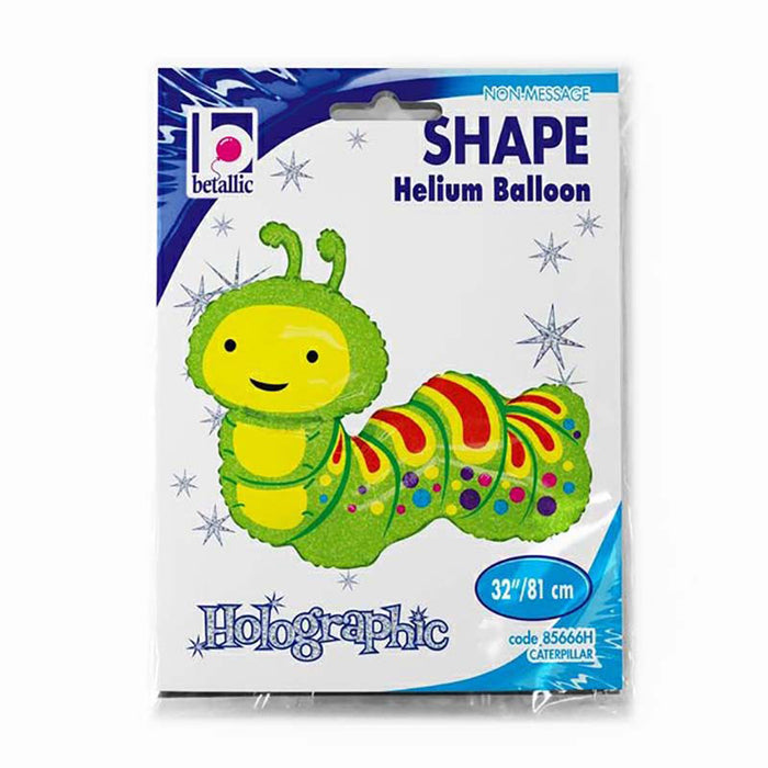 Shape Folienballon "Raupe Holo" | 81 cm