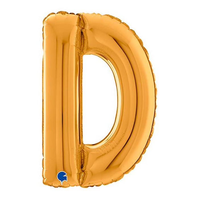 Riesenbuchstabe Folienballon 26"/66cm | Gold #D