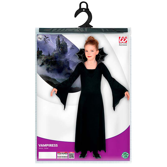 Kostüm Kid Vampirin (Kleid, Kragen)