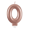 Kerzenzahl 0 Rosegold