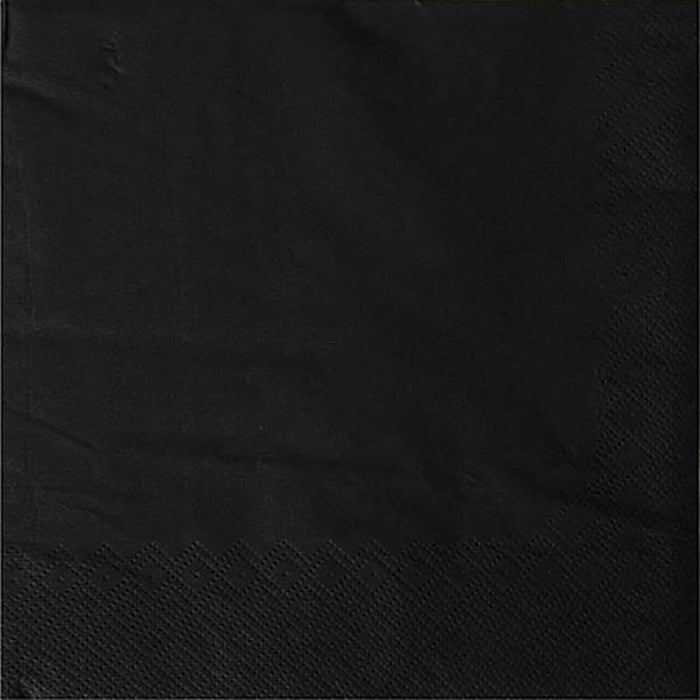 Servietten Uni 33x33cm/20 Stk. | Schwarz