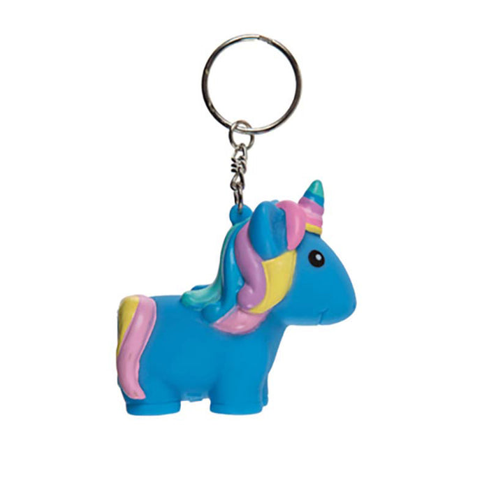 Schlüsselanh Einhorn Squeeze ca. 6cm 4-fach sort.