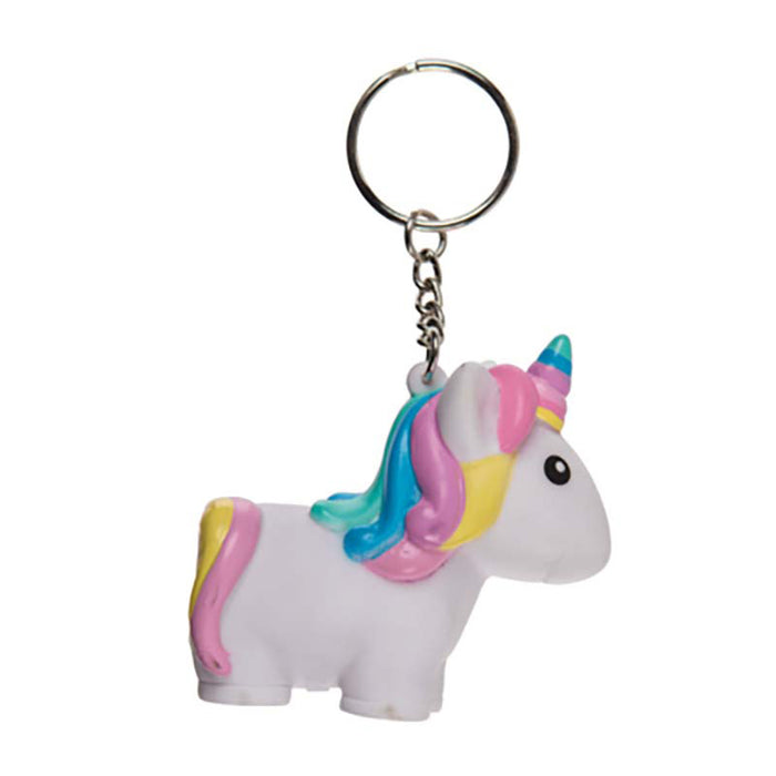 Schlüsselanh Einhorn Squeeze ca. 6cm 4-fach sort.