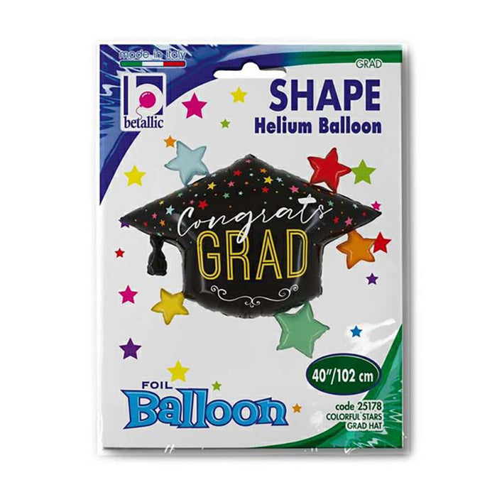 Shape Folienballon "Congrats Grad" Hut | 105 cm