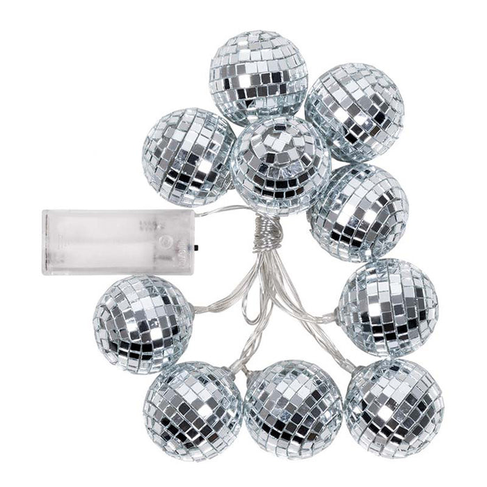 Lichterk Girlande Discokugeln