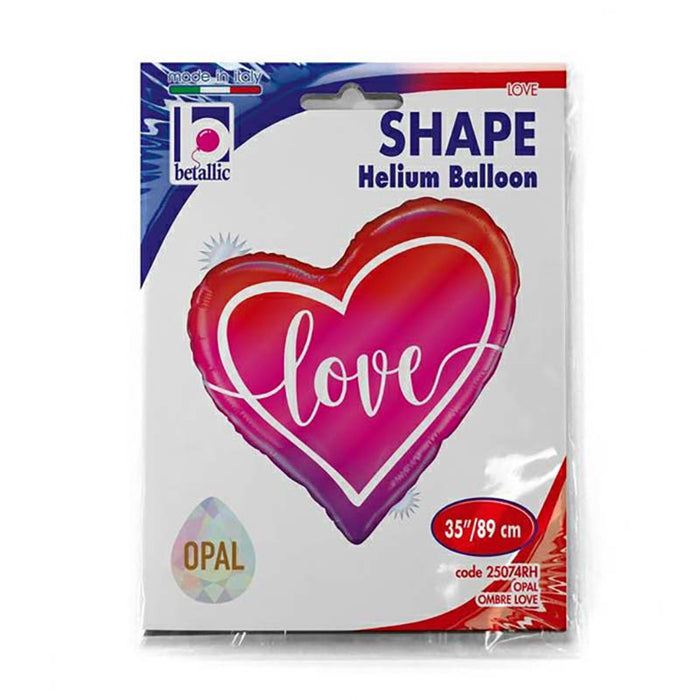 Shape Folienballon "Herz Love" | 89 cm