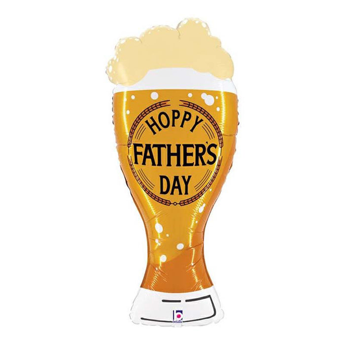 Shape Folienballon "Hoppy Father's Day Beer" | 99 cm
