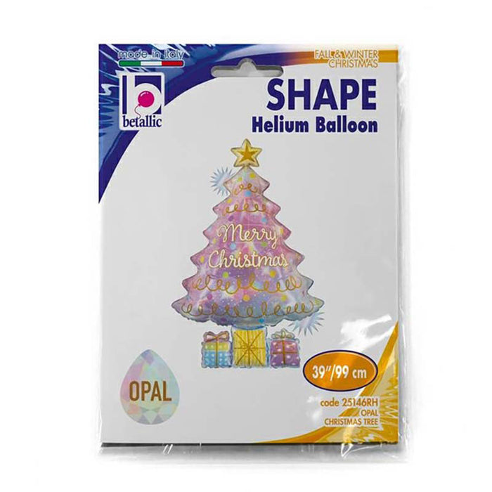 Shape Folienballon "Weihnachtsbaum Opal" | 99 cm