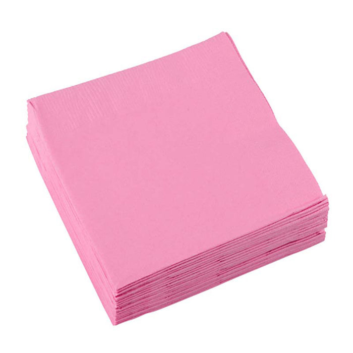 Servietten Uni 25x25cm/20St. Rosa