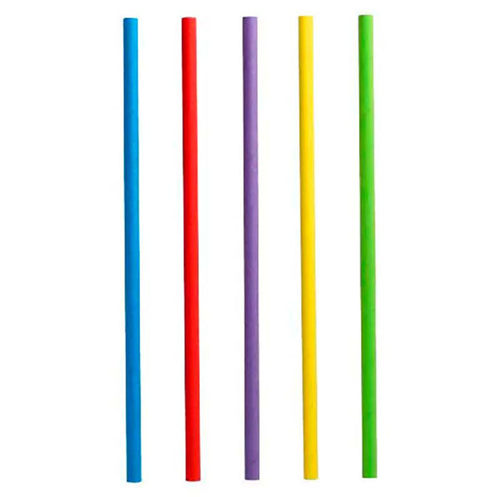 Strohhalm Shake 8mmx25cm, 135St. Bunt FSC