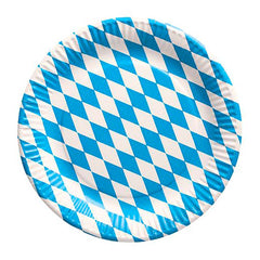 Pappteller Bayerisch Raute 23cmØ/50 St. FSC