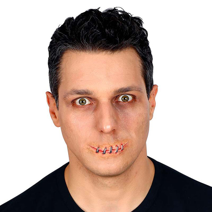MakeUp Wunde zugenähter Mund