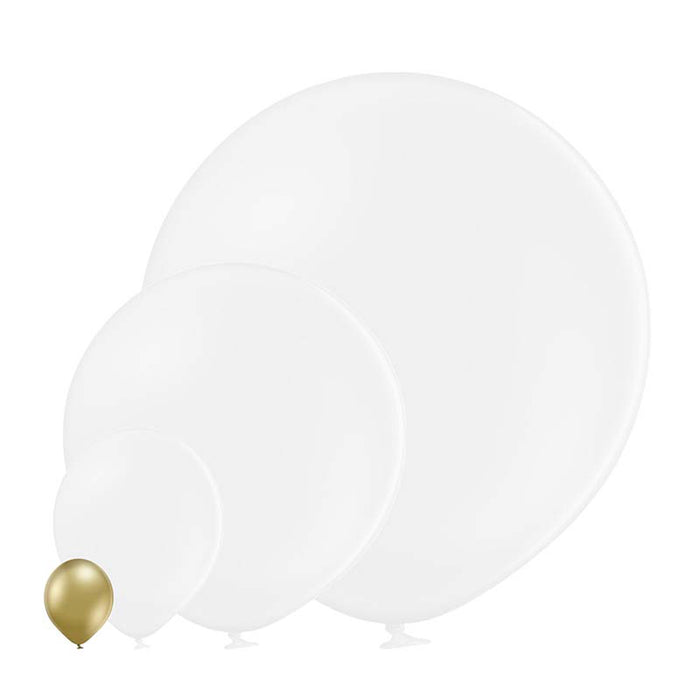 25 Stk. Luftballon Uni Glossy Ø 12cm | Gold