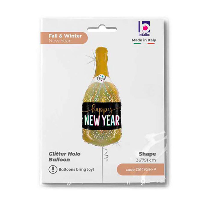 Shape Folienballon "Happy New Year" | 91 cm