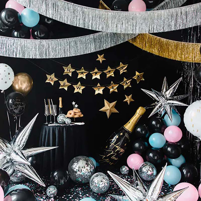 Shape Folienballon "Happy New Year" Flasche | 98cm