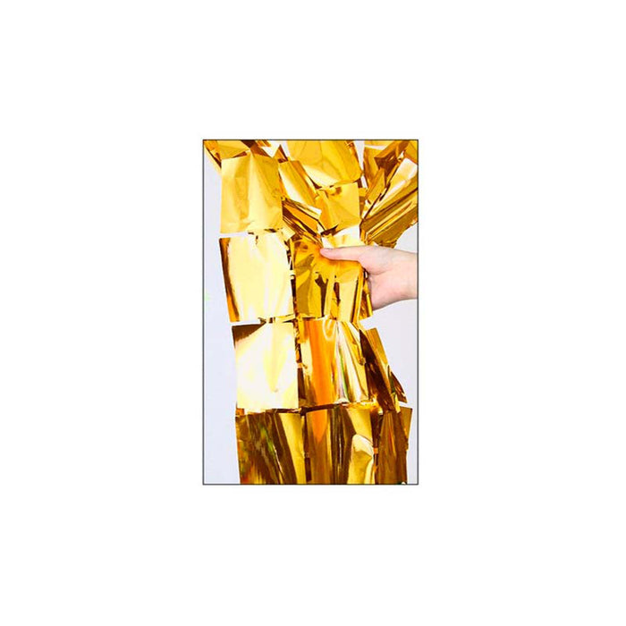 Türvorhang Quadrate Gold 200x100 cm