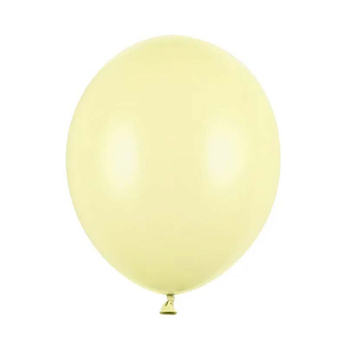 10 Stk. Luftballon Ø30cm "Uni Pastell" | Hellgelb