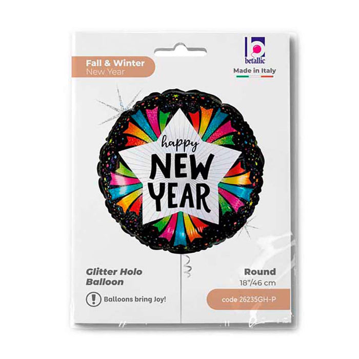 ABC18 Folienballon "New Year" | Ø 46 cm