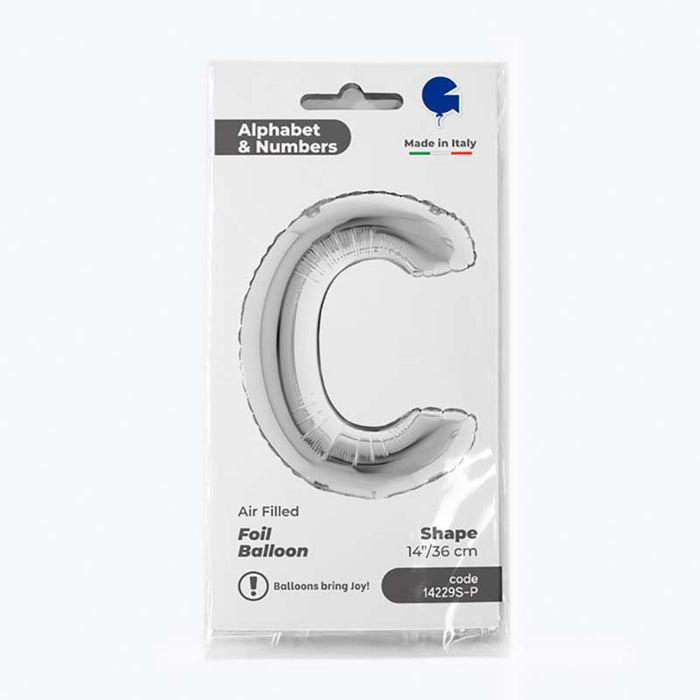 ABC14 Buchstabe C silber 36 cm