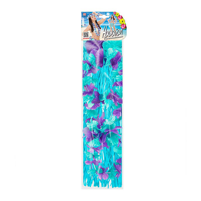 Kostüm Lady Hawaii Set Blau
