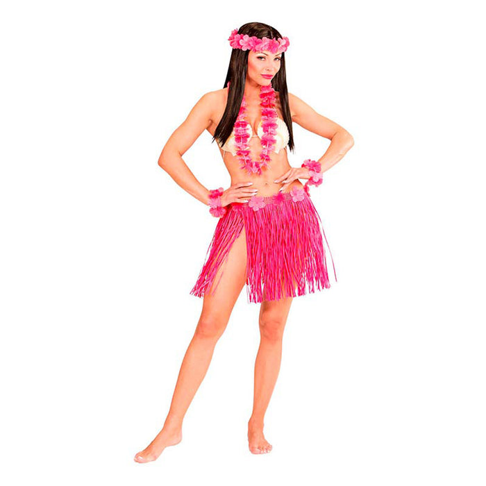 Kostüm Lady Hawaii Set Rosa