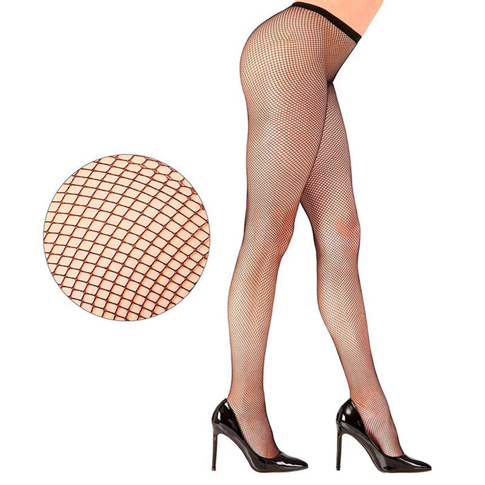 Strumpfhose Netz Schwarz, XL